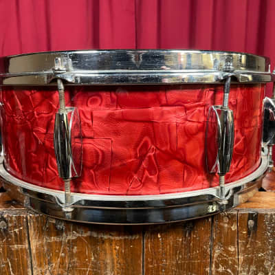 1960s Gracy 5.5x14 Snare Drum Red Pearl 8-Lug MIJ | Reverb