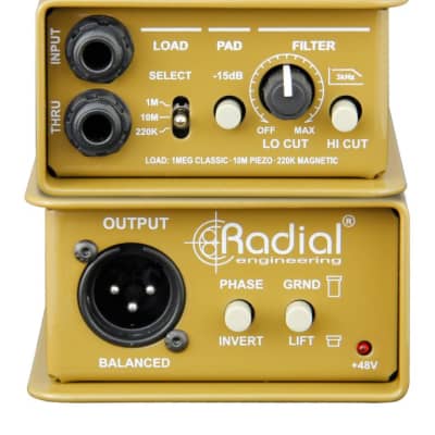 Radial PZDI 1-Channel Passive Piezo-Optimized Direct Box Instrument DI with Adjustable Load image 5