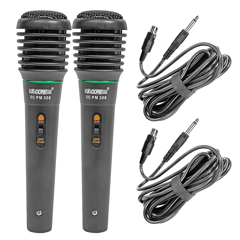 5 Core Karaoke Microphone Dynamic Vocal Handheld Mic Cardioid  Unidirectional Microfono w On and Off Switch I… in 2023