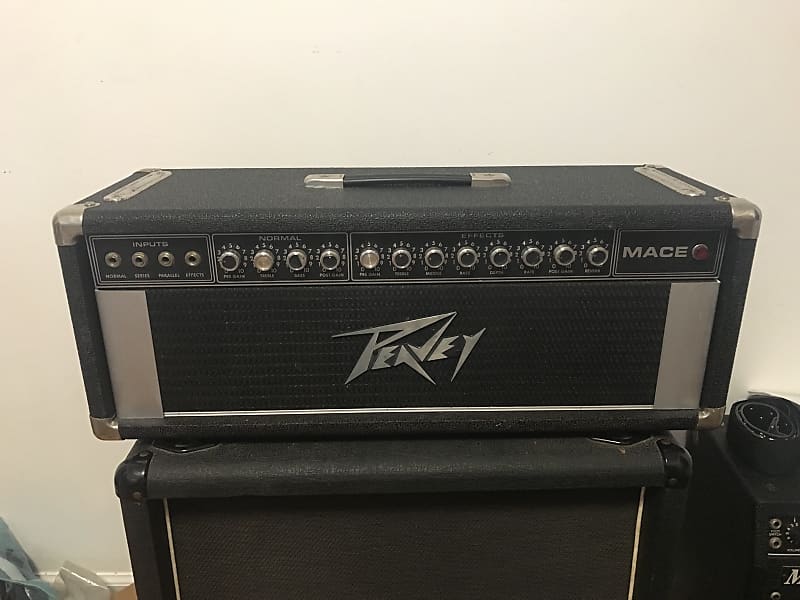 1976 Peavey Mace Series 320T 160-Watt Guitar Head - Black | Reverb