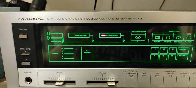 Vintage Realistic STA-780 AM/FM sold Stereo Receiver