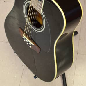Fender DG-16E 12-String Acoustic Electric Guitar Black image 4