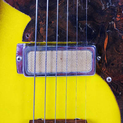 Montclair Electric Guitar, made by Kay, VINTAGE 1965,Tobacco Sunburst: image 9