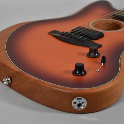 2021 Fender Acoustasonic Jazzmaster Sunburst Finish Acoustic Electric w/Bag image 6