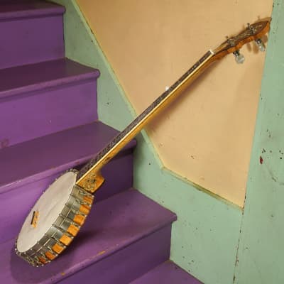 1920s/2000s Vintage/Antonio Tsai Fancy 5-String Openback Banjo image 20