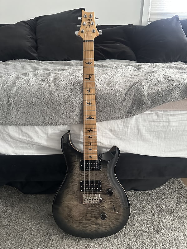 PRS SE Custom 24 Roasted Maple Neck, Grey Black at Gear4music