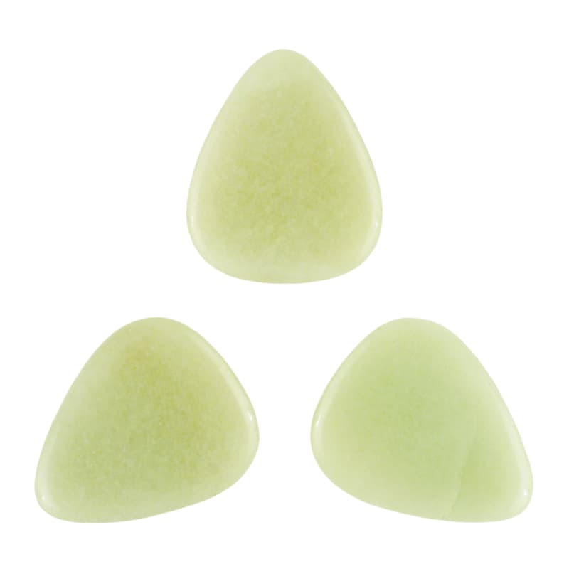Indian Aventurine Stone Guitar Or Bass Pick - Specialty Handmade Gemstone Exotic Plectrum - 12 Pack New image 1