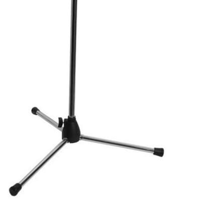 On-Stage 7701 Tripod Microphone Boom Stand, Chrome, 7701C image 2
