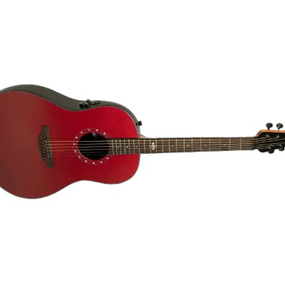 Ovation Ultra 1516VRM A/E Guitar - Vampira Red - Used image 4