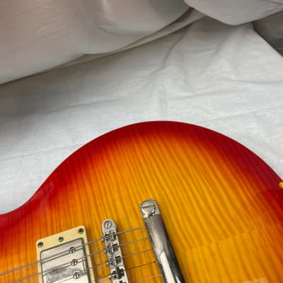 Epiphone Les Paul Standard Pro Plus Top Guitar - LH / Left-Handed / Lefty 2015 - Cherry Sunburst image 4