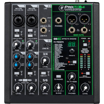Mackie ProFX6v3 6-Channel Sound Reinforcement Mixer image 4