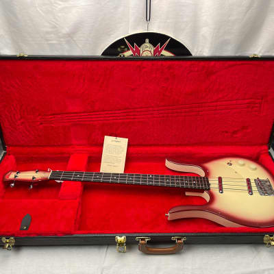 Jerry Jones Longhorn Bass 4-string Bass with Case 2007 - Blood-Burst for sale