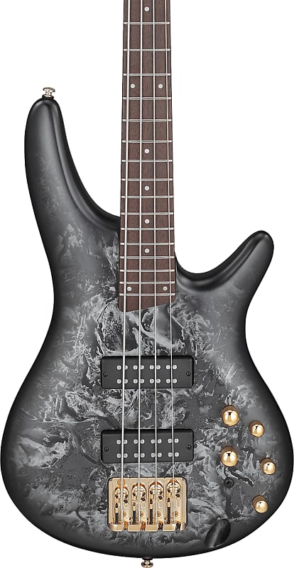 Ibanez SR300EDX 4-String Bass, Jatoba Fingerboard, Black Ice Frozen Matte image 1