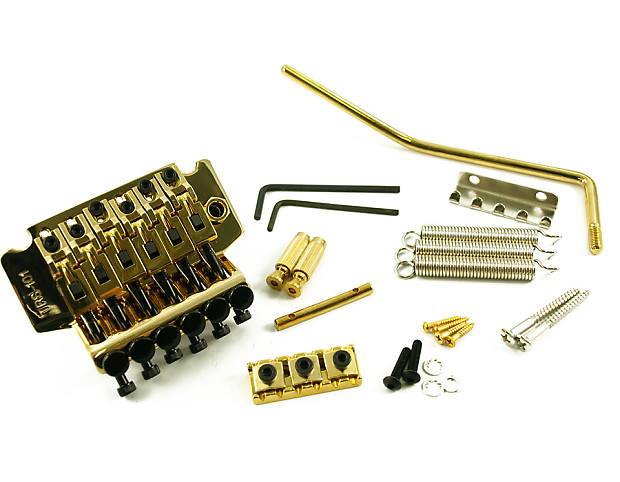 Takeuchi TRS 101 Gold Floyd Rose Lic Tremolo system R2 nut Made in Japan