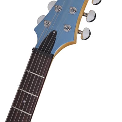 Schecter C-6 Deluxe Electric Guitar, Satin Metallic Light Blue, 431 image 14