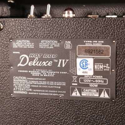 Fender Hot Rod Deluxe IV, Black, 120V image 8