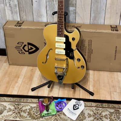 New Guild Starfire I Jet 90 Electric Guitar, Satin Gold , Help Support Brick & Mortar Music Shops ! image 14