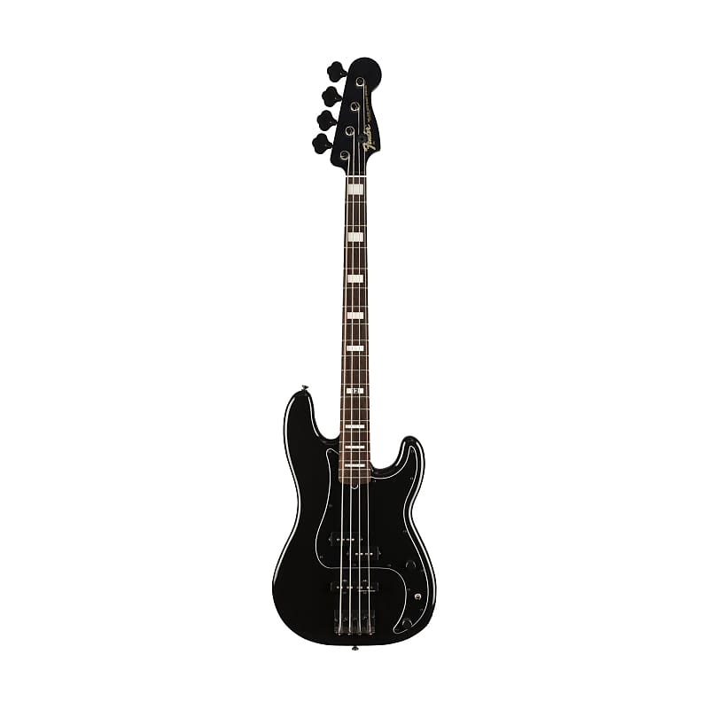 [PREORDER] Fender Duff Mckagan Signature Deluxe Precision Bass Guitar, RW FB, Black image 1
