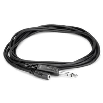 Hosa MHE-325 25' Headphone Extension 3.5mm TRS to 1/4 Inch TRS image 2