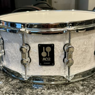 Sonor AQ2 White Marine Pearl 13x6 Snare Drum | Reverb