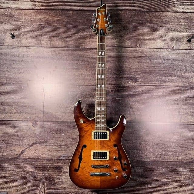 Schecter Diamond Series C-1 ea Brown Hollow Safe Packing! | eBay