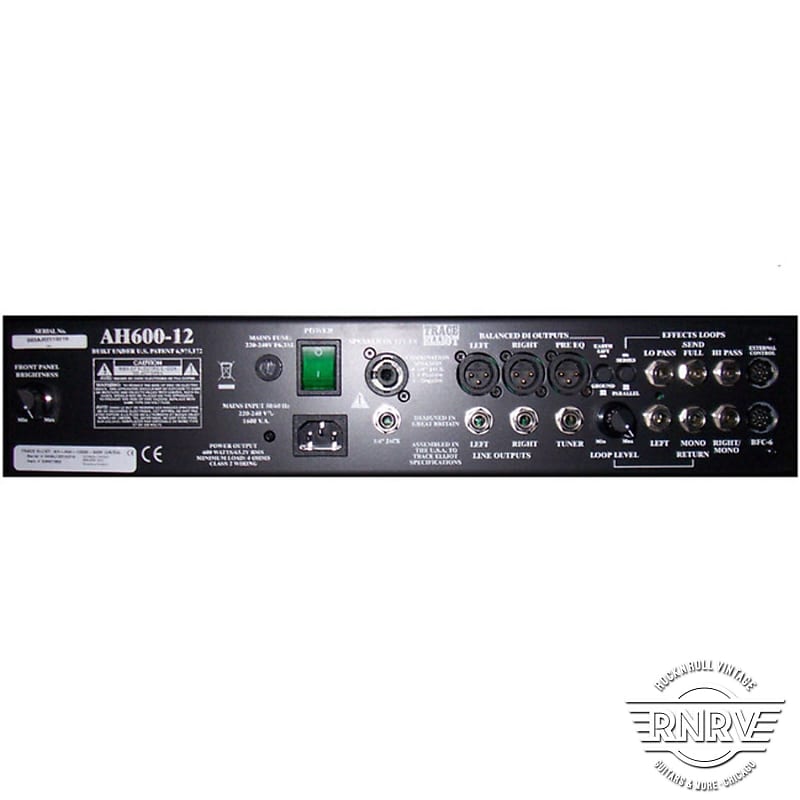 Trace Elliot AH600 12-Band Bass Amplifier Head | Reverb