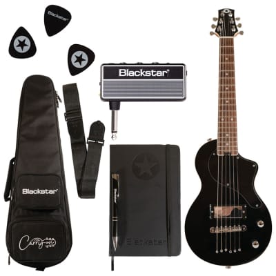 Blackstar Travel Guitar Pack Black with AmPlug Fly + Travel Bag + Medium Picks + More image 1