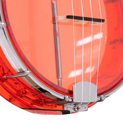 Gold Tone Little Gem Acrylic Concert Banjolele - Ruby image 4
