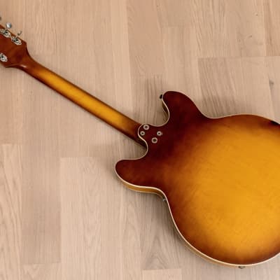 1966 Harmony H76 Vintage Electric Guitar 100% Original w/ DeArmond Gold Foils, Bigsby B3 & Case image 16