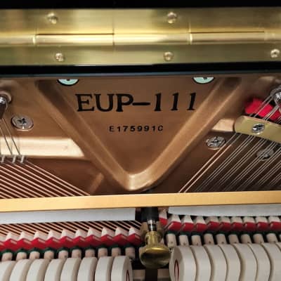 Essex EUP111E Upright Piano and bench in Polished Ebony Mfg 2019 EUP-111 image 6