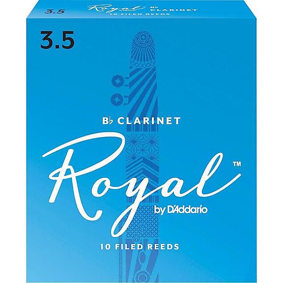 Rico Royal Bb Clarinet Reeds, Strength 3.5, 10-pack image 1