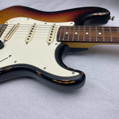 ESP LTD ST-203 Relic'd S-style Guitar 2015 - Sunburst image 5