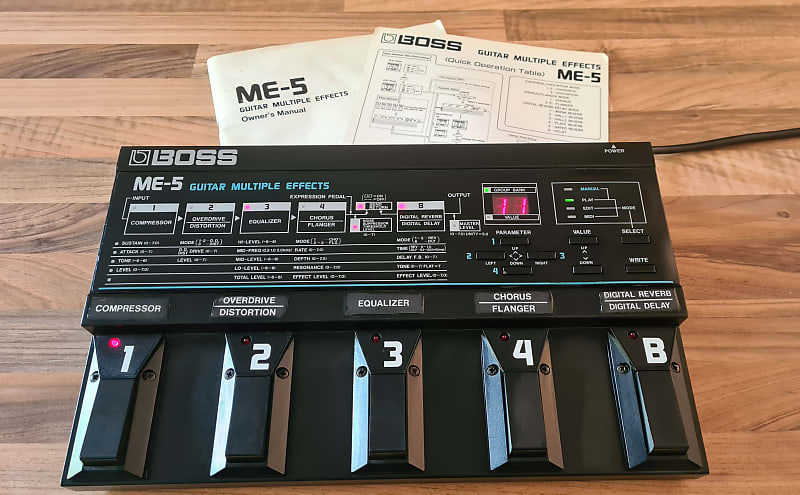 ギター BOSS GUITAR MULTIPLE EFFECTS ME-5 Boss ME-5 Guitar Multiple Effects | Reverb