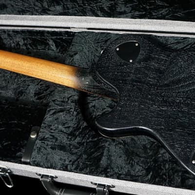 Patrick James Eggle Guitars Macon Vintage in Grained Black w/ Pearloid Headstock image 9