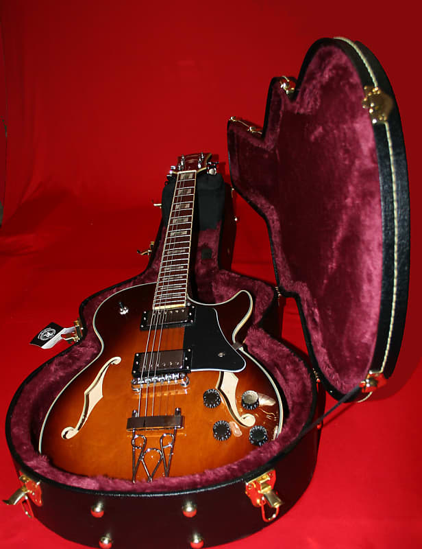 定番の中古商品 IYV IJZ-300 TSB Semi Hollow Body Acoustic Electric Guitar 人文