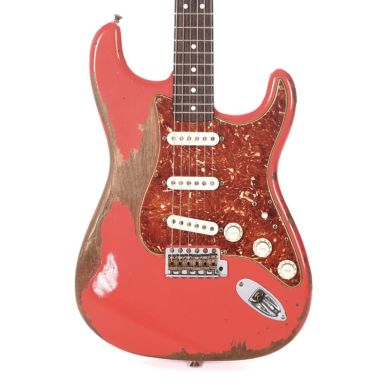 Fender Custom Shop 1963 Stratocaster Heavy Relic Aged Fiesta Red Master Built by Carlos Lopez (Serial #R103835) image 1