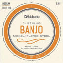 D'Addario EJ61 Nickel 5-String Medium Banjo Strings .010-.023