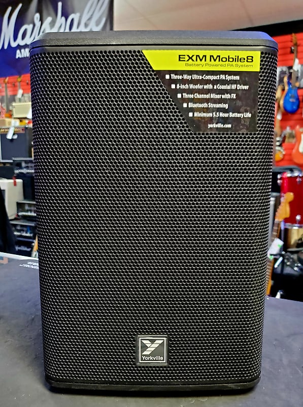 Yorkville EXMMOBILE8 EXCURSION SERIES BATTERY POWERED PA Reverb