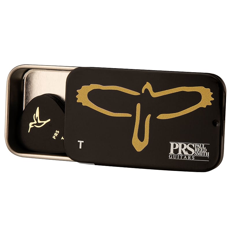 Paul Reed Smith PRS Gold Birds Assorted Picks w/ Tin (12) (Heavy)
