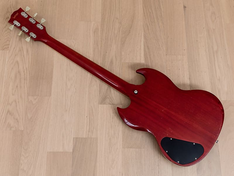 か*ふ様 Greco SG / 70s / ワインレッド / トレモロアーム付き Yahoo!オークション - Greco グレコ SG ビグスビータイプの