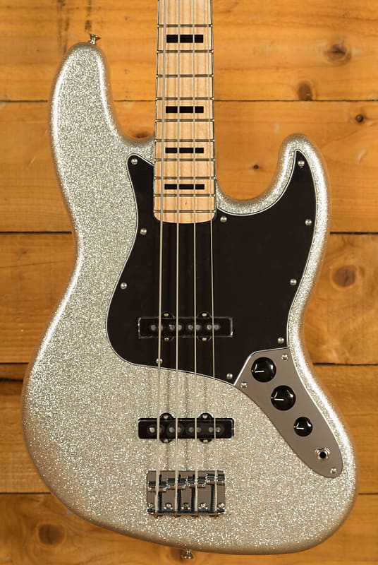 Fender Limited Edition Artist Mikey Way Jazz Bass | Maple - Silver Sparkle *B-Stock* image 1