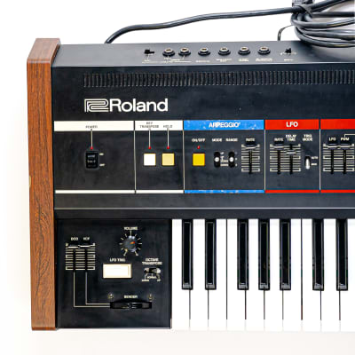 1983 Roland Juno-6 61-Key Polyphonic Analog Synthesizer with Hardshell Case image 4