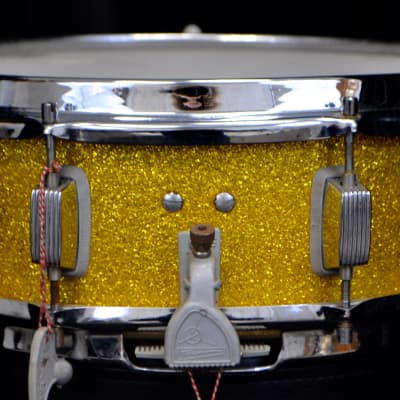 Trixon 25.5/13/16/5x14 Drum Set - Speedfire Gold Glitter NOS image 4