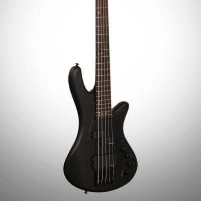 Schecter Stiletto Stealth-5 Electric Bass, 5-String, Satin Black image 4
