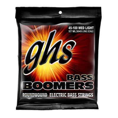 GHS ML3045 Boomers Medium Light Electric Bass Strings (45-100) image 1