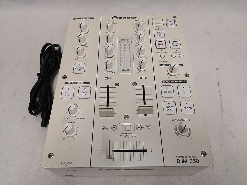 Pioneer DJM-350 2-Channel DJ Mixer (White) #2534 Good Used Working  Condition Mixer