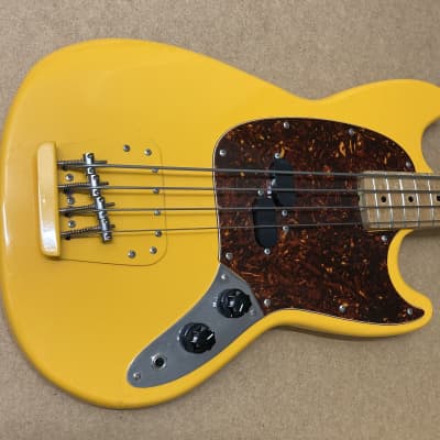 Mustang Bass Guitar - Yellow for sale