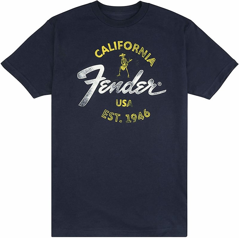 Fender Baja Blue T-Shirt - SMALL image 1