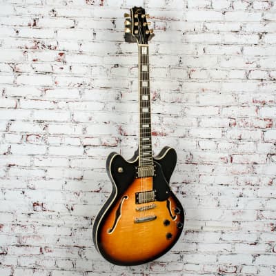 Peavey - JF1 EX - Semi-Hollow Body Electric Guitar, Vintage Sunburst - w/HSC - x6201 - USED image 3