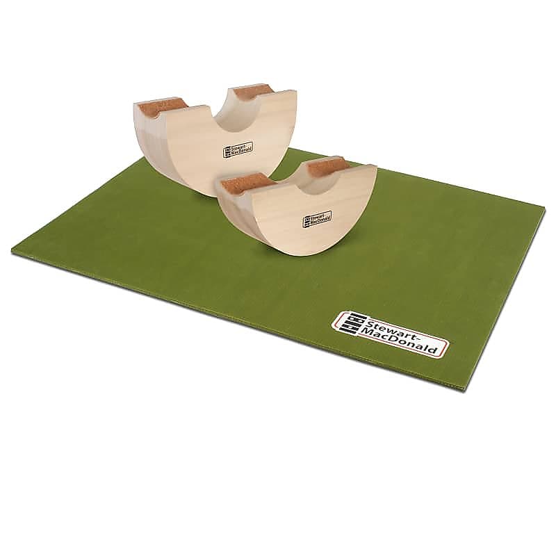 StewMac Rock-n-Roller Neck Rest, Set of 2 with Bench Pad image 1